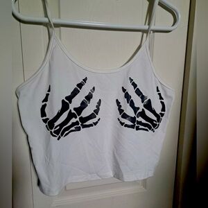 White skeleton cami